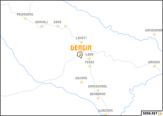 map of Dengin