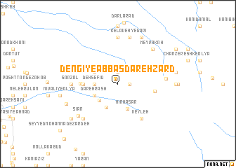 map of Dengī-ye ‘Abbās Dāreh Zard