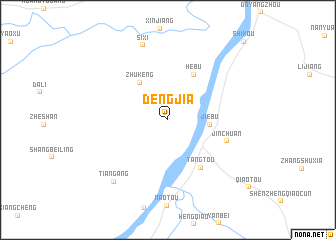 map of Dengjia