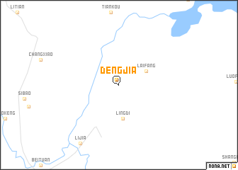 map of Dengjia