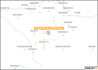 map of Dénguérékouro