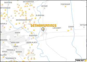 map of Denham Springs