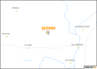 map of Denham