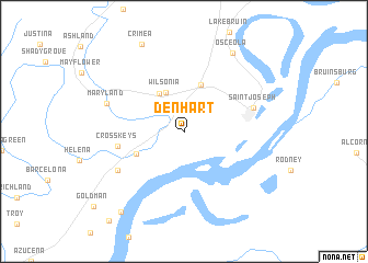 map of Denhart