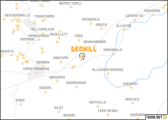 map of Den Hill