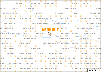 map of Den Hout