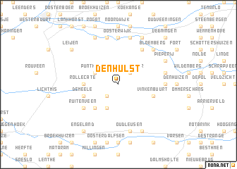 map of Den Hulst