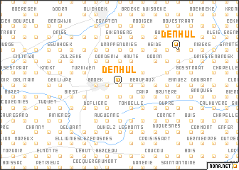 map of Den Hul