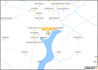 map of Déniésé