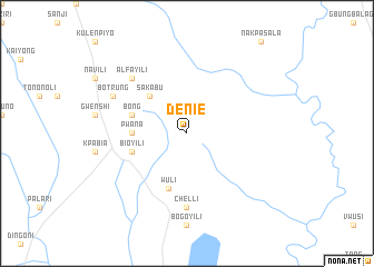 map of Denie