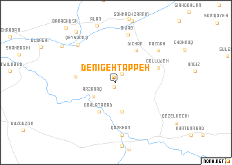 map of Denīgeh Tappeh