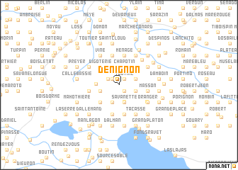 map of Denignon