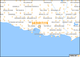 map of Denipitiya
