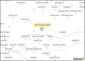 map of Denisikha