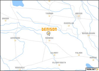 map of Denison