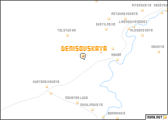 map of Denisovskaya