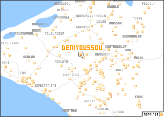 map of Dèni Youssou