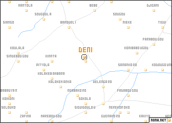 map of Déni