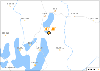 map of Denjin