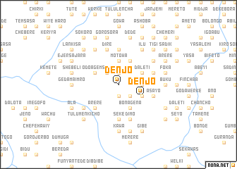 map of Denjo