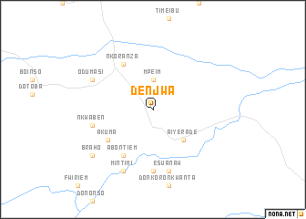 map of Denjwa