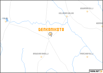 map of Denkanikota