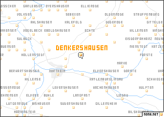 map of Denkershausen