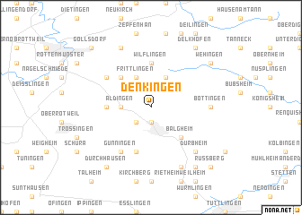 map of Denkingen