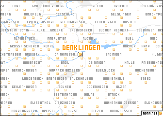 map of Denklingen