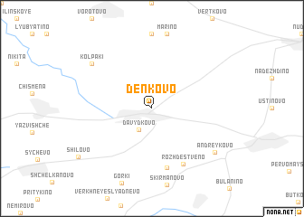 map of Den\