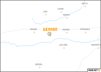 map of Denman