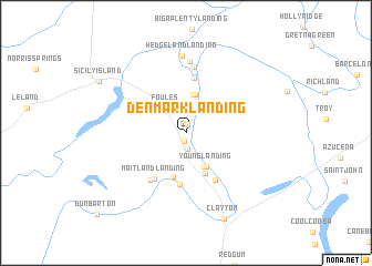 map of Denmark Landing