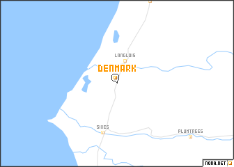 map of Denmark