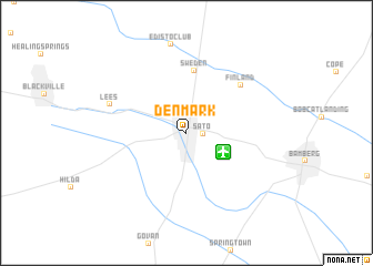 map of Denmark