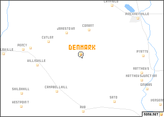 map of Denmark