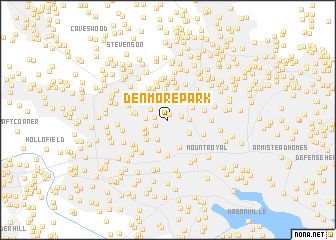 map of Denmore Park