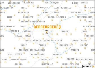 map of Dennebroeucq