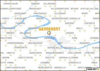 map of Dennemont