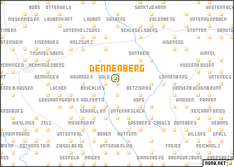 map of Dennenberg