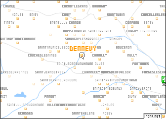 map of Dennevy