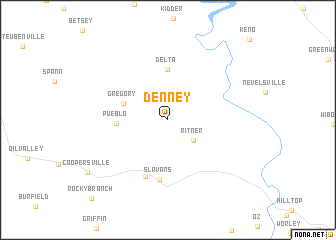 map of Denney