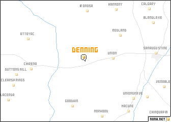 map of Denning