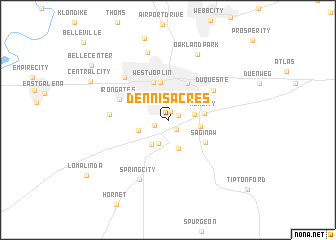 map of Dennis Acres