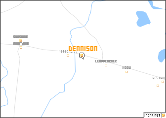 map of Dennison
