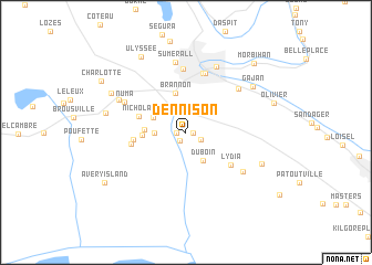 map of Dennison