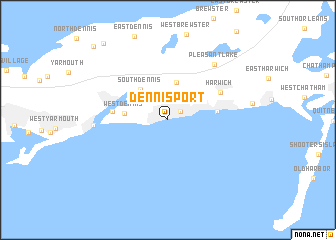 map of Dennis Port