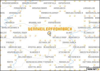 map of Dennweiler-Frohnbach