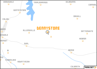 map of Denny Store