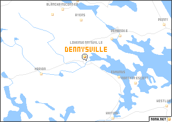 map of Dennysville