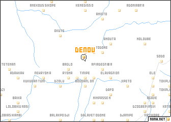 map of Dénou